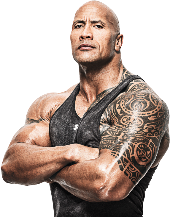 Muscled Manwith Tattoo PNG