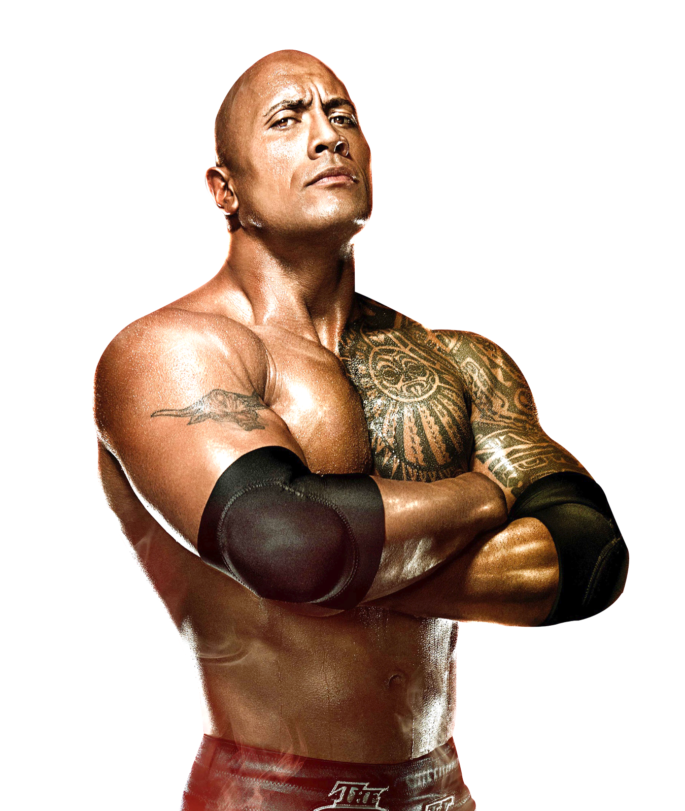 Muscled Manwith Tattoos PNG