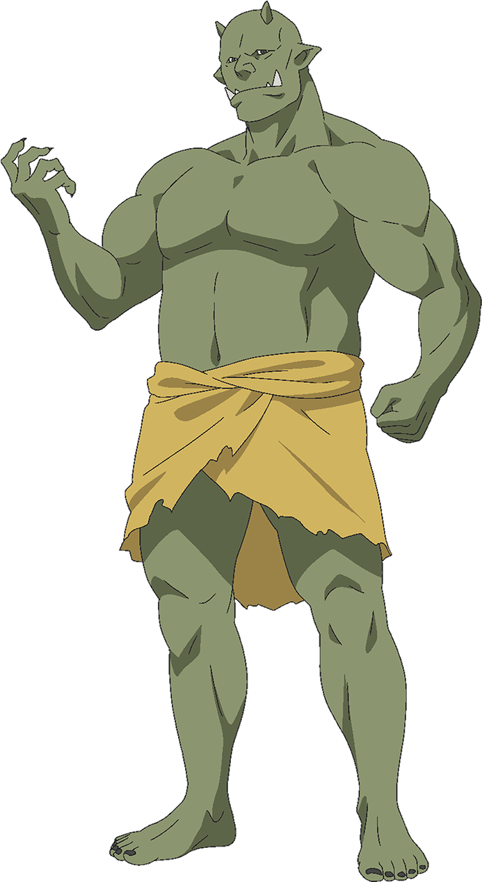 Muscled Orc Illustration PNG