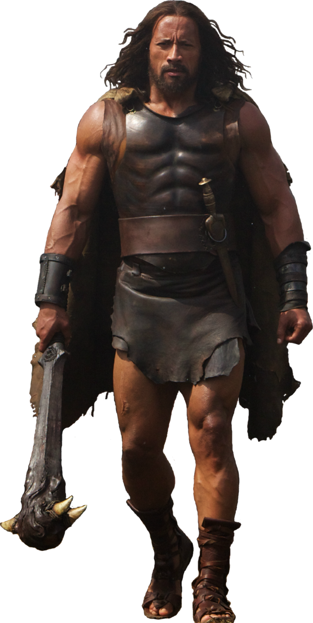 Muscled Warriorwith Axe PNG