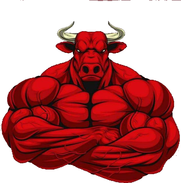 Muscled_ Bull_ Character_ Illustration.png PNG