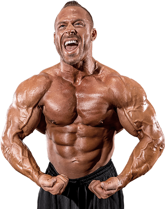 Muscular Bodybuilder Flexing PNG