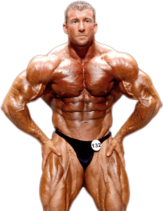 Muscular Bodybuilder Pose PNG