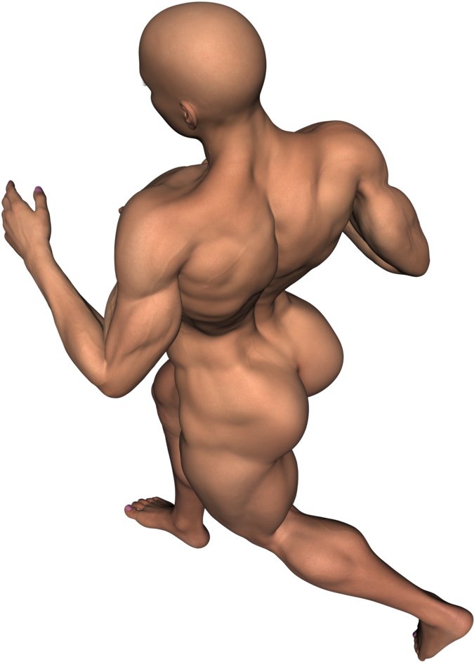 Muscular Bodybuilder Pose PNG