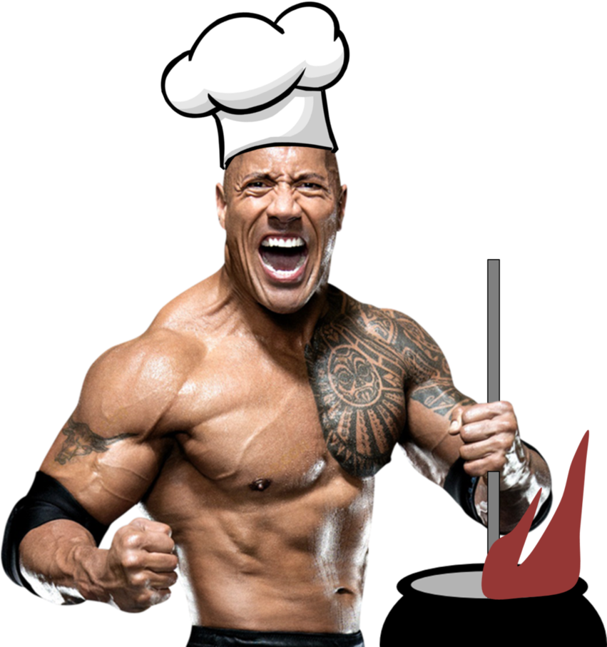 Muscular Chef Cartoon Character PNG