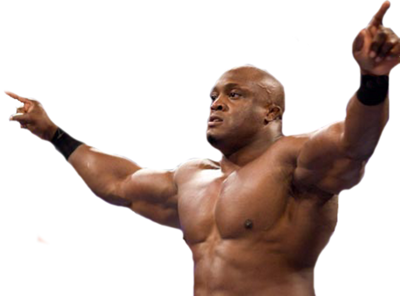 Muscular Man Pointing Upwards PNG