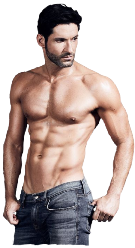 Muscular Man Posing Shirtless PNG
