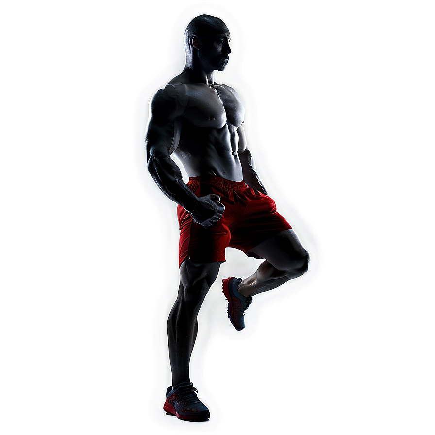 Muscular Man Silhouette Png Hrs PNG