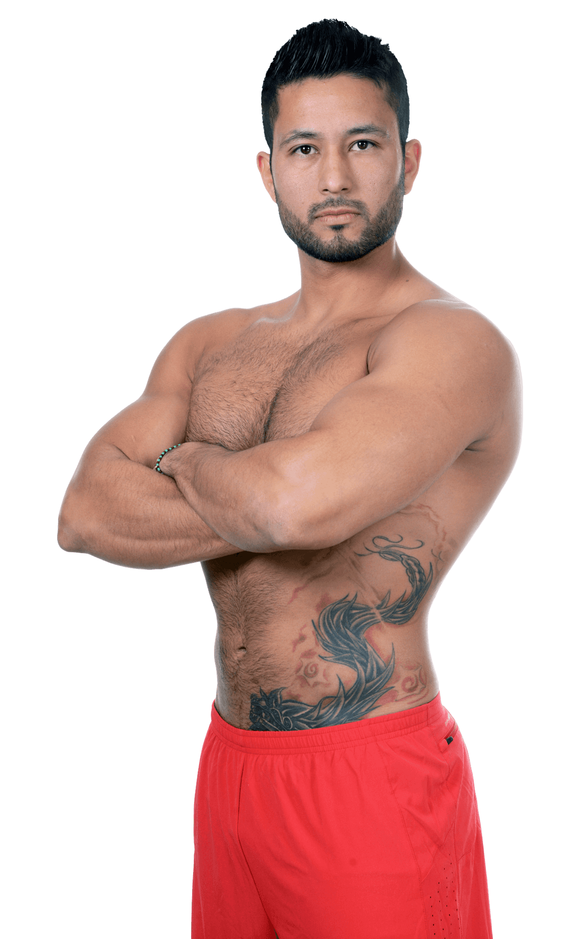 Muscular Man With Tattoos PNG