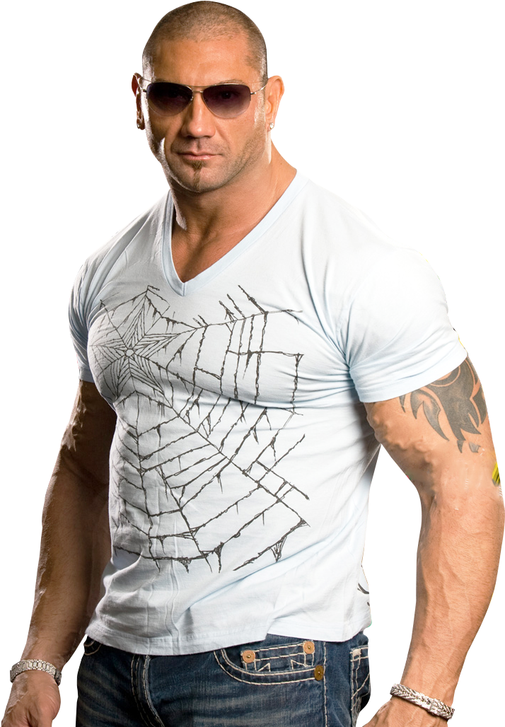 Muscular Manin White Shirt PNG
