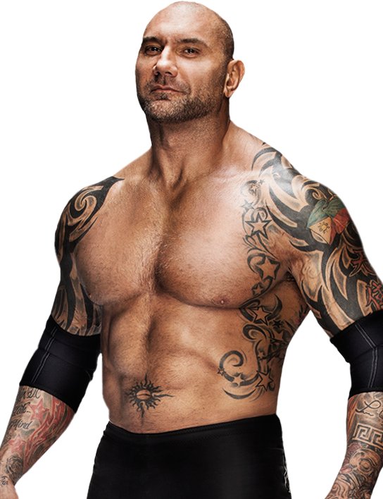 Muscular Tattooed Man Portrait PNG