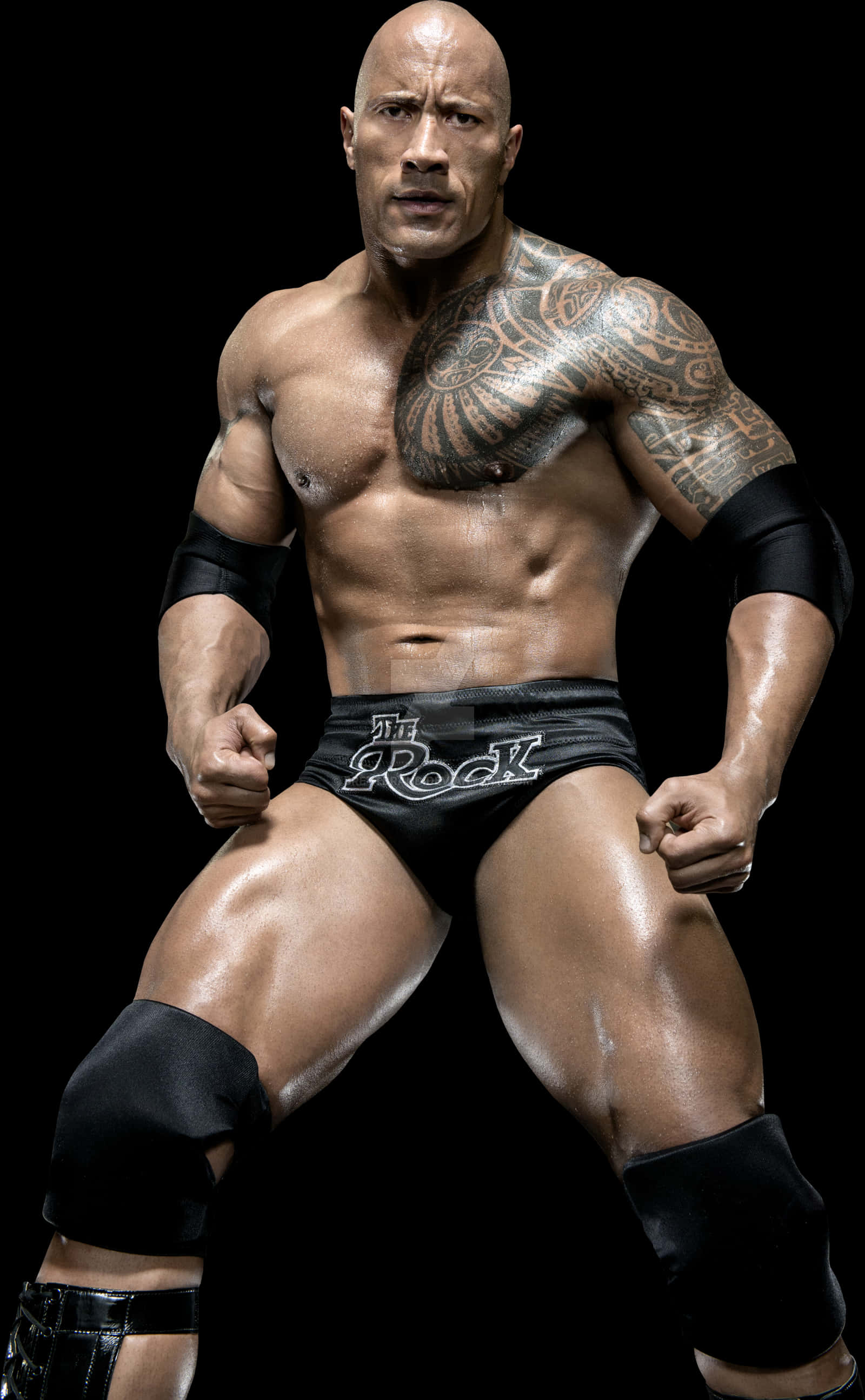 Muscled_ Wrestler_with_ Tattoo PNG