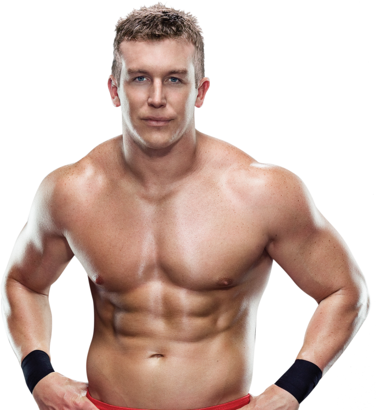 Muscular Wrestler Portrait PNG