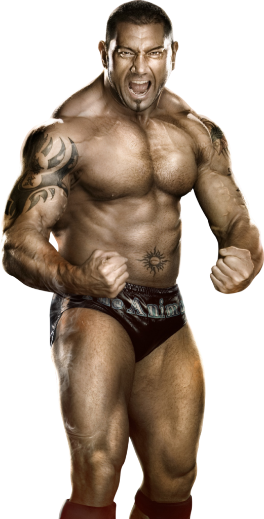 Muscular Wrestler Posing PNG