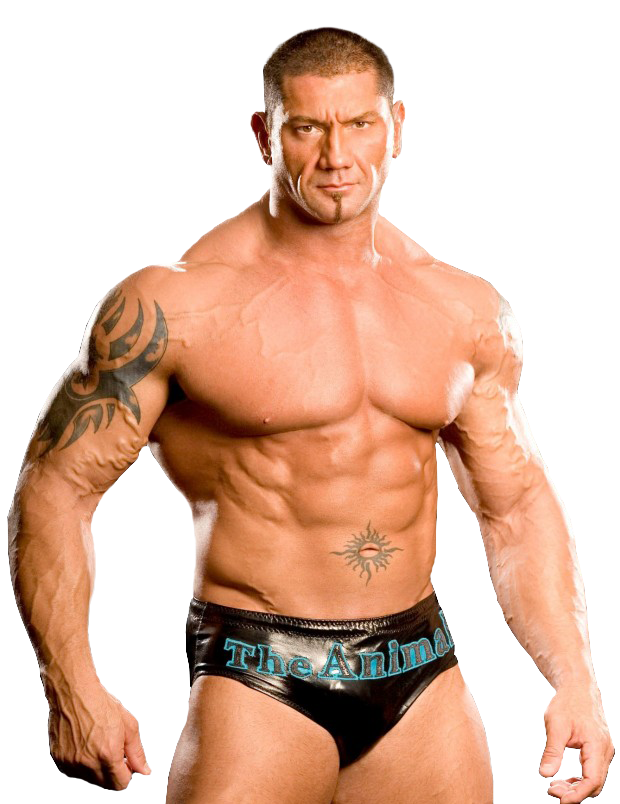 Muscular Wrestler The Animal Batista PNG