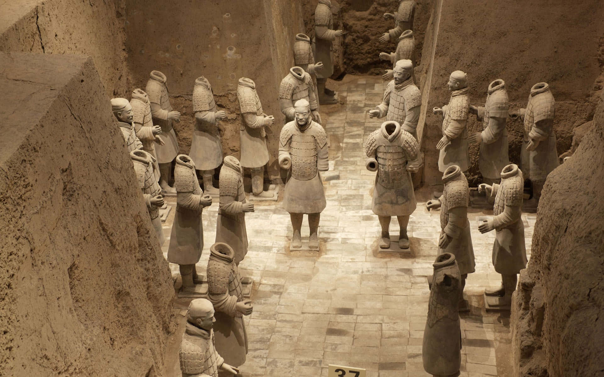 Museum China Terracotta Warriors Sculpture Wallpaper