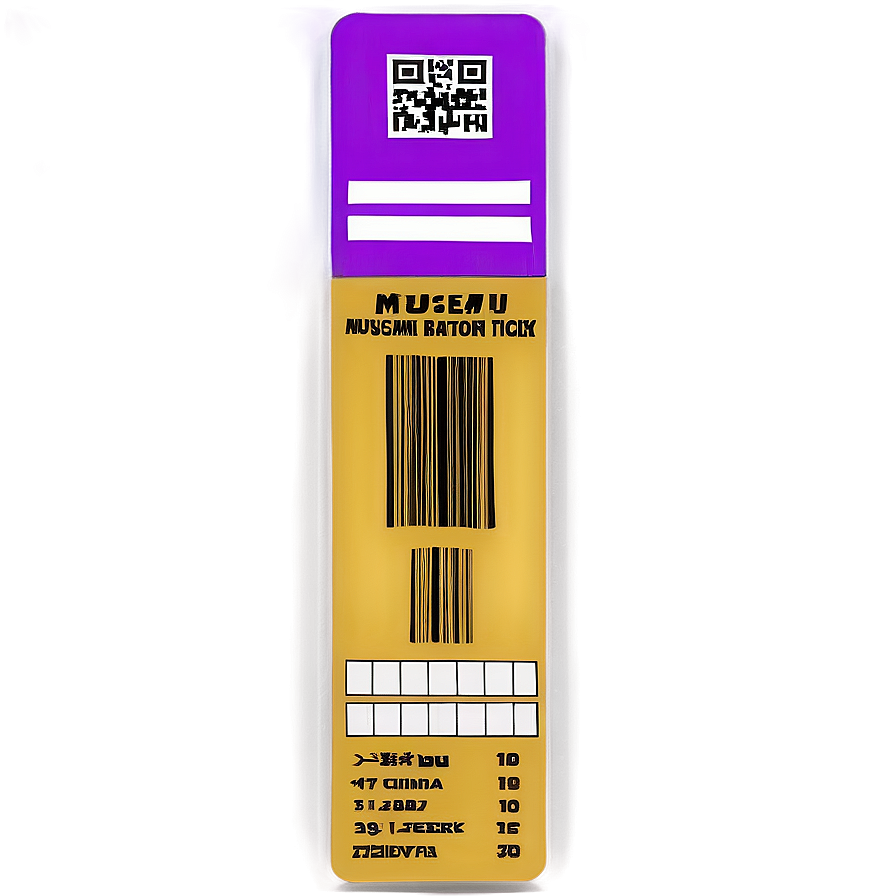 Museum Entry Ticket Png Qpt3 PNG