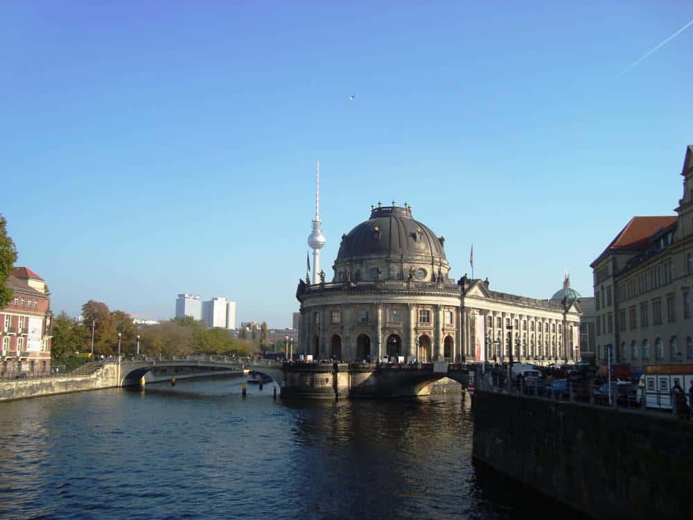Museum Island Bode Museum From River Wallpaper