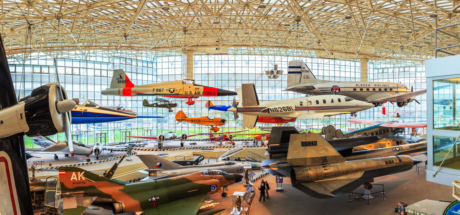 Museum Of Flight_ Aircraft Exhibit_ Hangar View Wallpaper