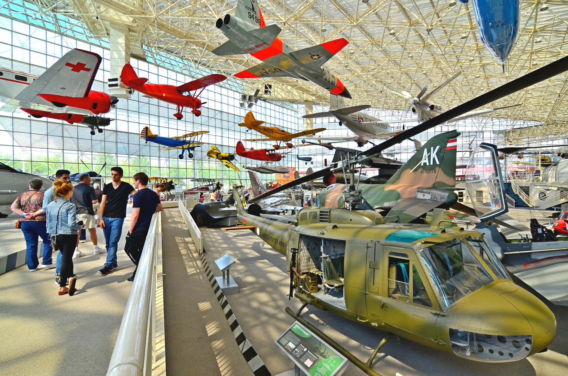 Museum Of Flight Aircraft Exhibit Helicopter Focus Wallpaper