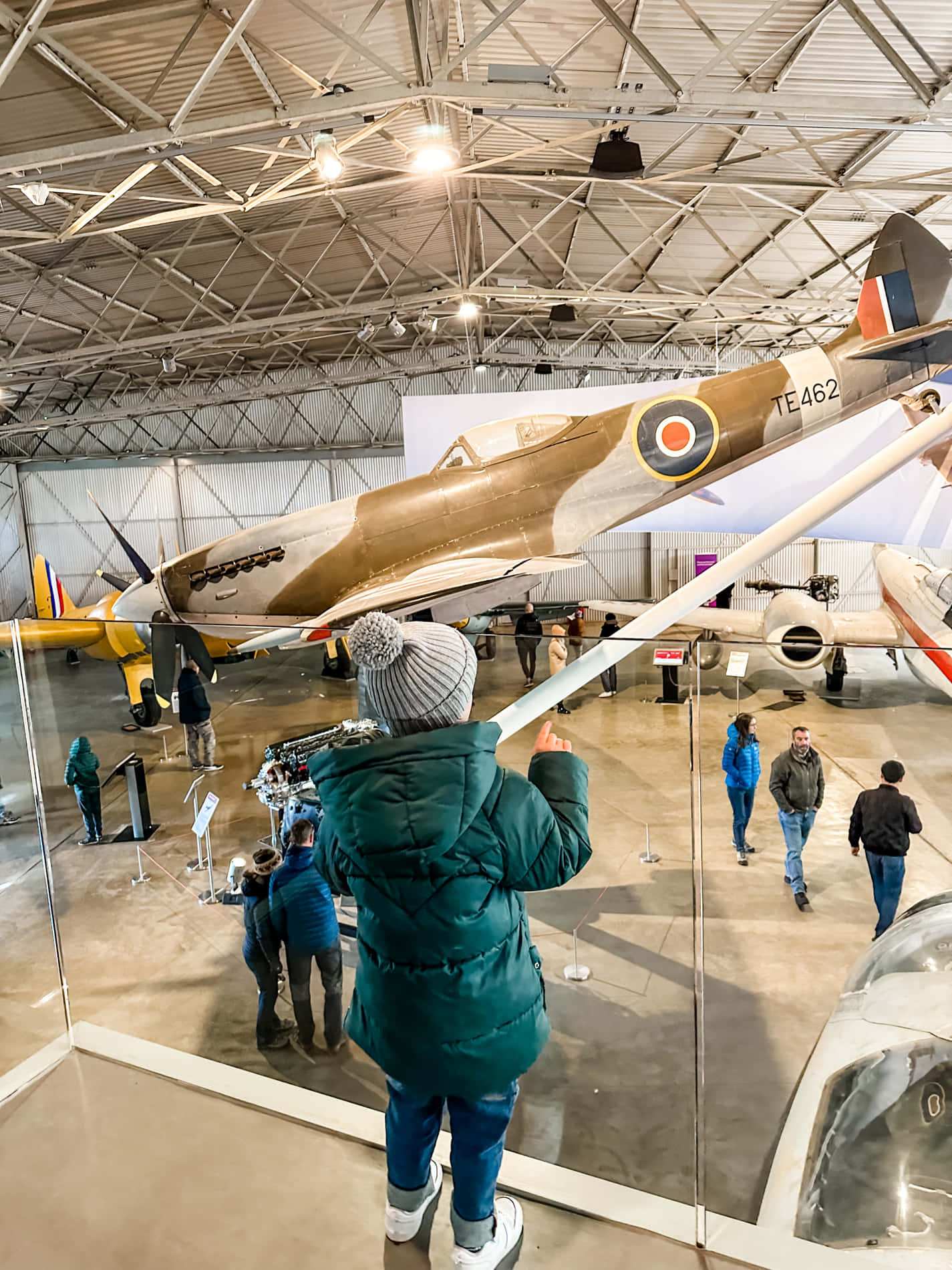 Museum Of Flight Aircraft Exhibit Visitor Interaction Wallpaper