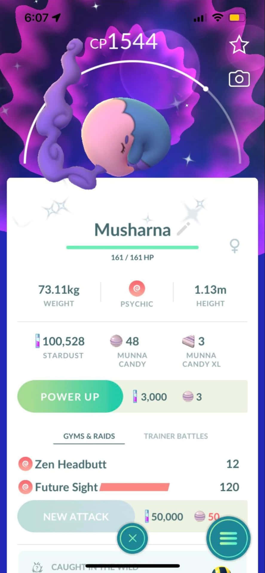 Spritede Musharna En Pokémon Go. Fondo de pantalla