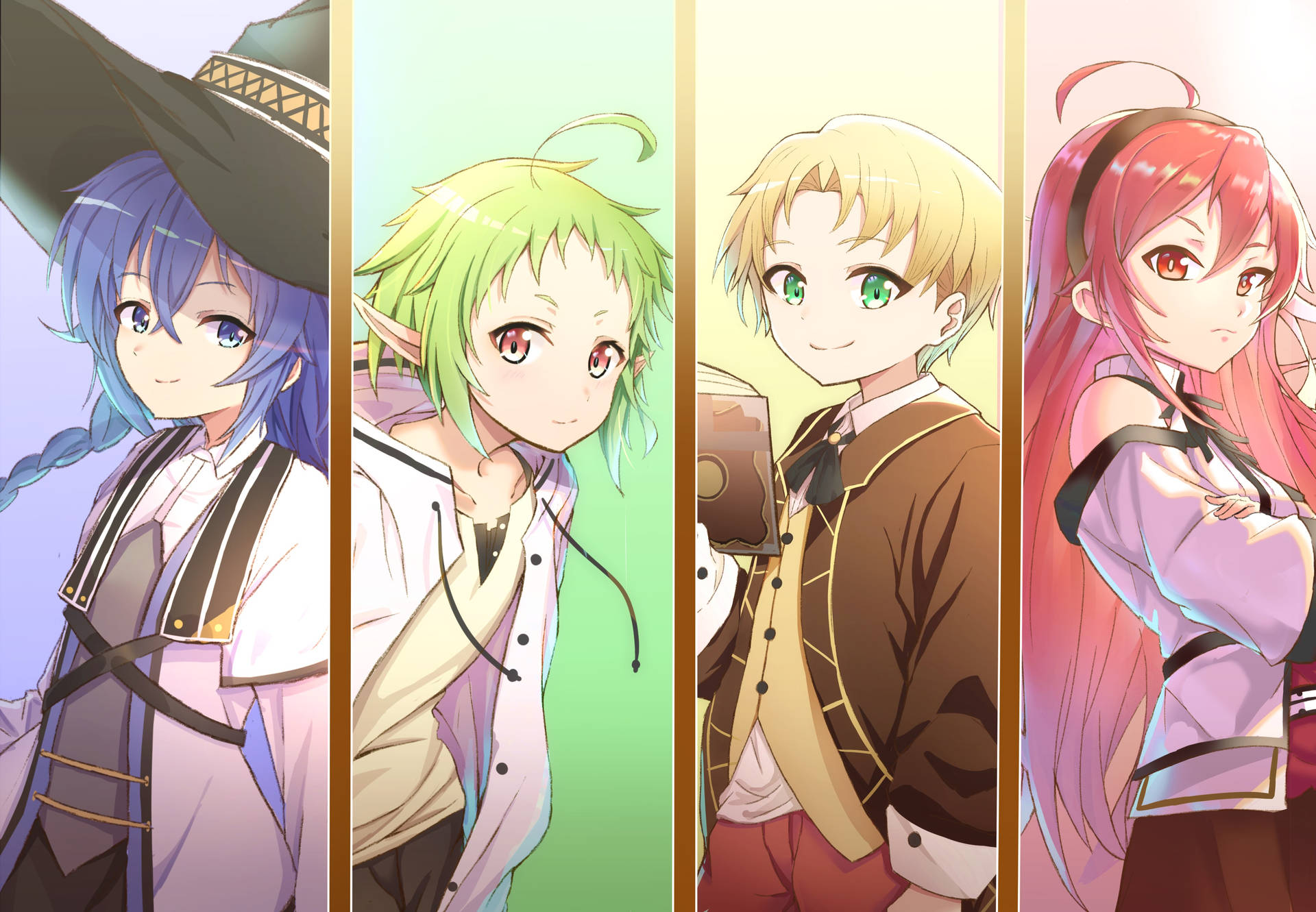 Mushoku Tensei Characters Collage Art Wallpaper