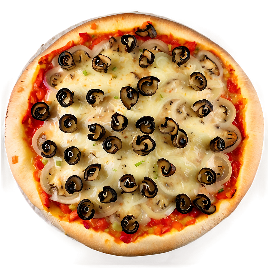 Mushroom And Onion Pizza Png Ejm PNG