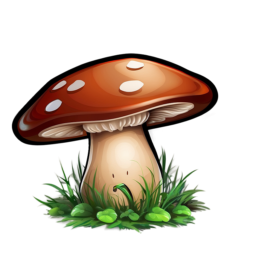 Mushroom Cartoon Art Png Njc83 PNG