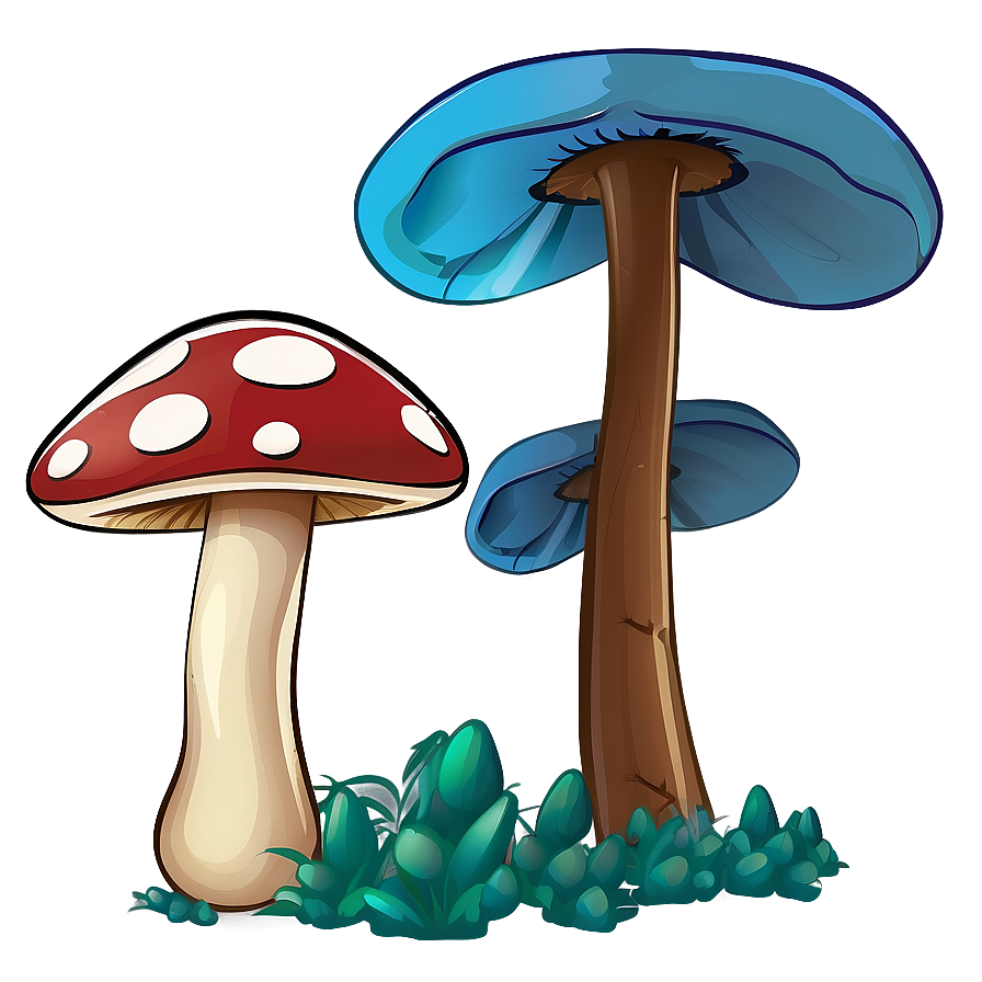 Mushroom Cartoon B PNG