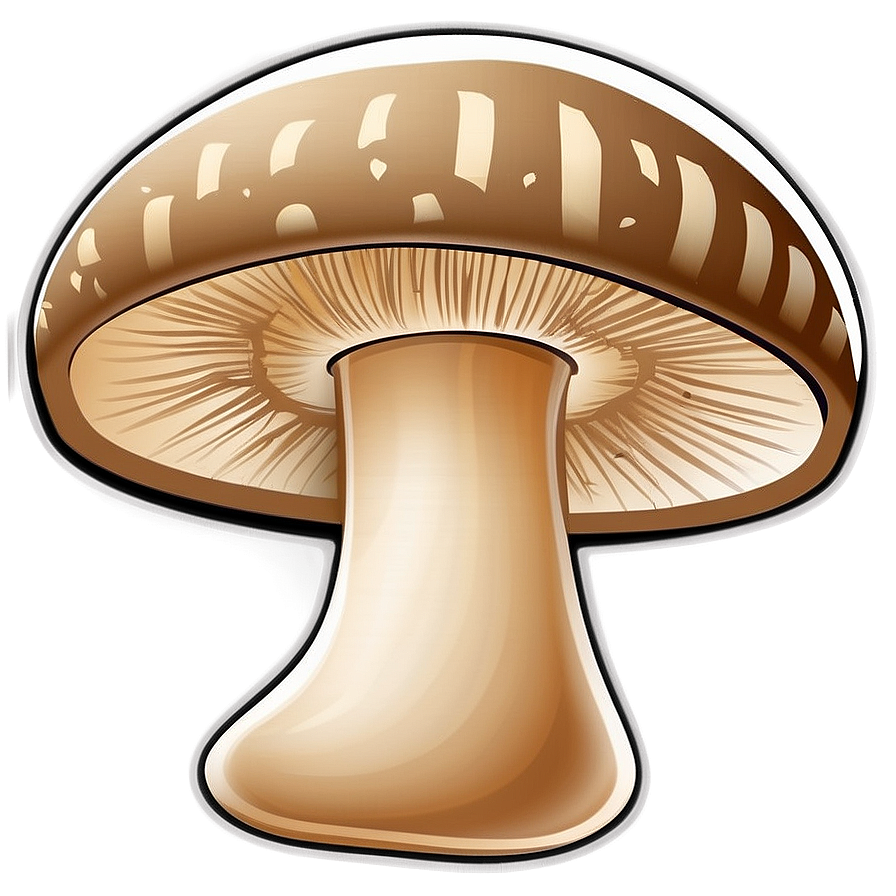 Mushroom Cartoon Clipart Png 06272024 PNG