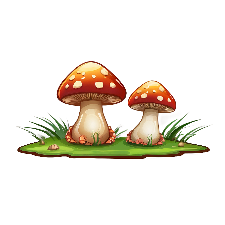 Mushroom Cartoon Collection Png 06272024 PNG