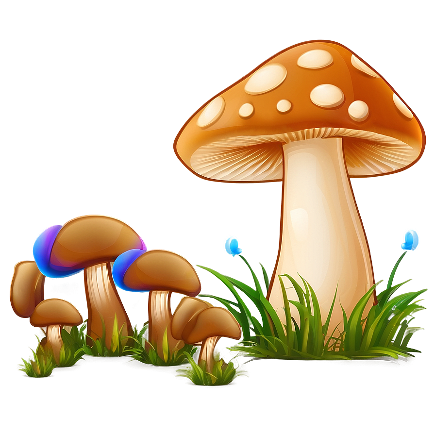 Mushroom Cartoon Design Png Stw15 PNG