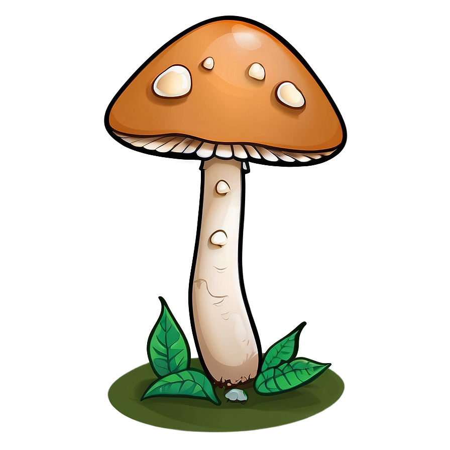 Mushroom Cartoon Outline Png Byu64 PNG
