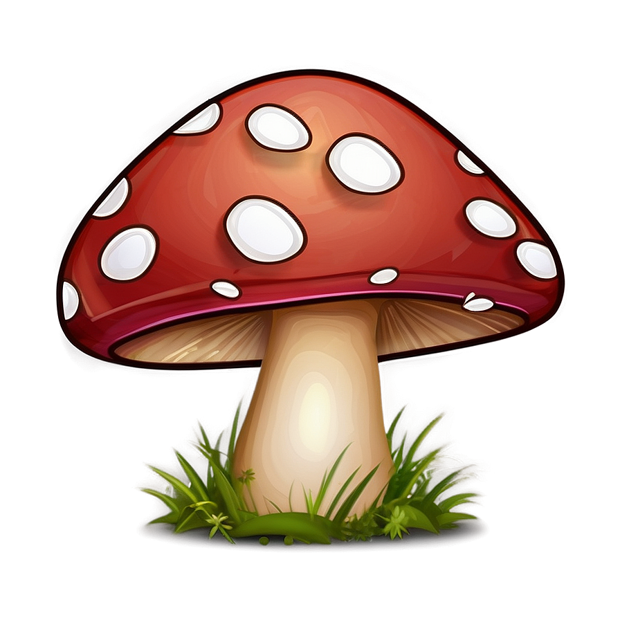Mushroom Cartoon Pattern Png 06272024 PNG