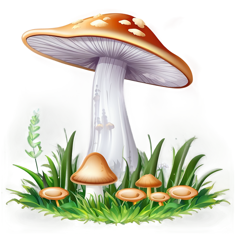 Mushroom Cartoon Scene Png Nwu21 PNG