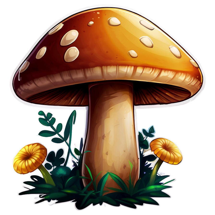 Mushroom Cartoon Sticker Png Kgp PNG