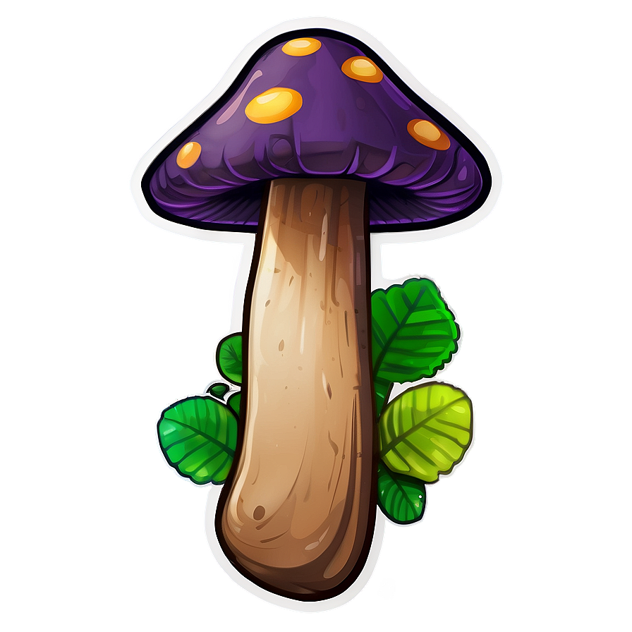 Mushroom Cartoon Sticker Png Ppc PNG