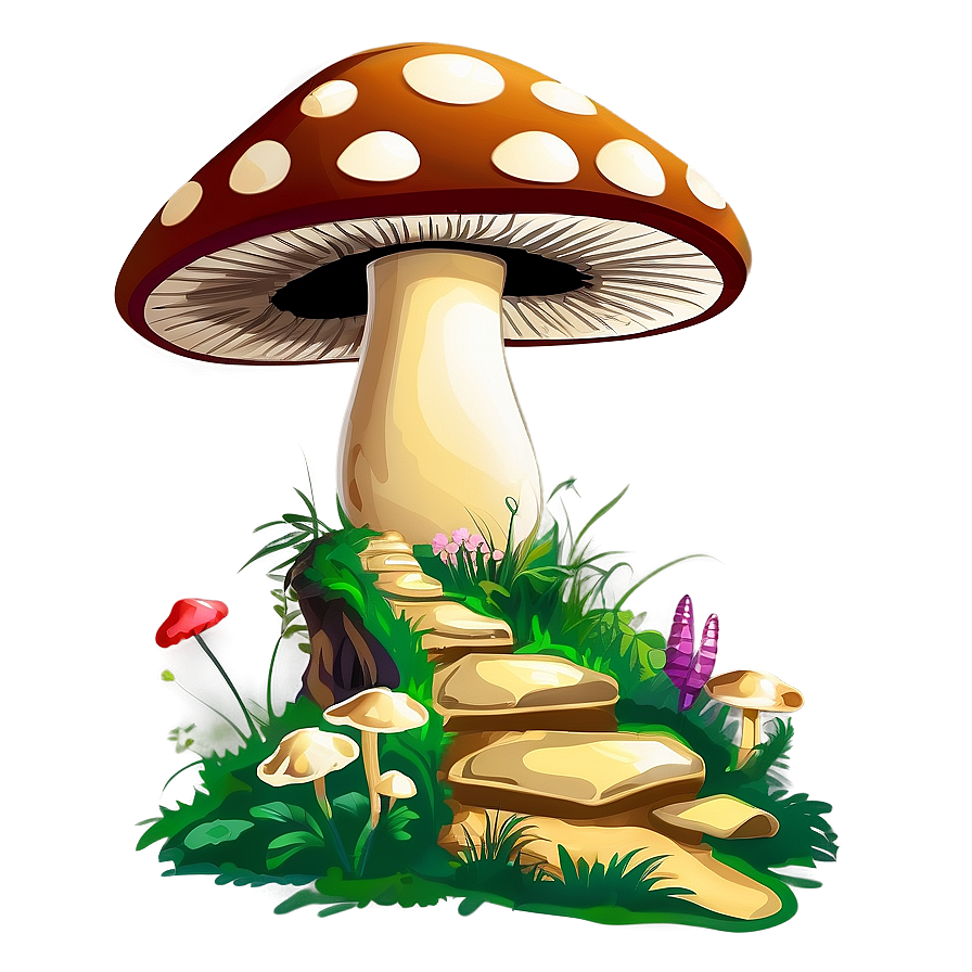 Mushroom House Cartoon Png Kbd PNG