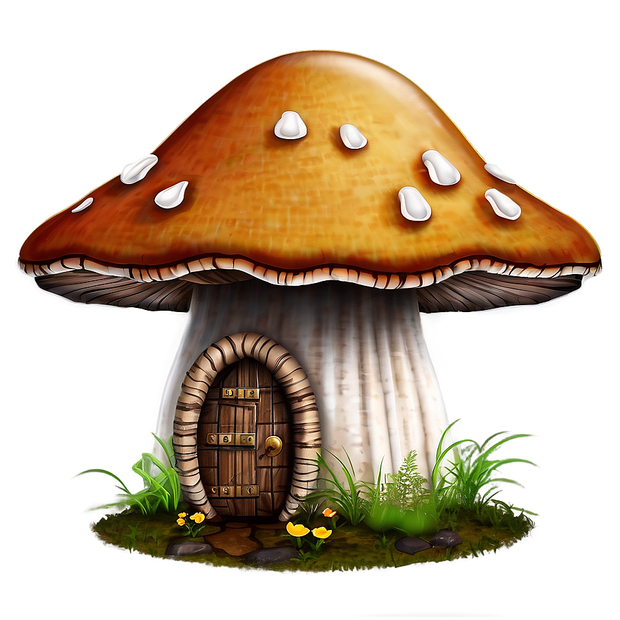 Mushroom House Png Qkr PNG