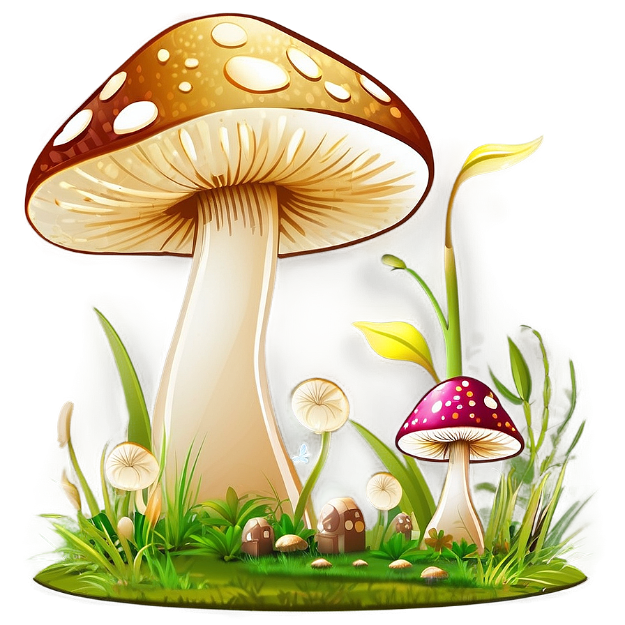 Mushroom Landscape Png 05032024 PNG