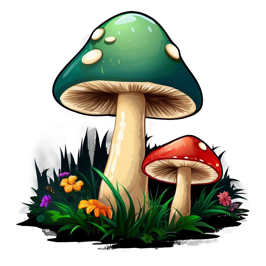 Mushroom Meadow Png 72 PNG