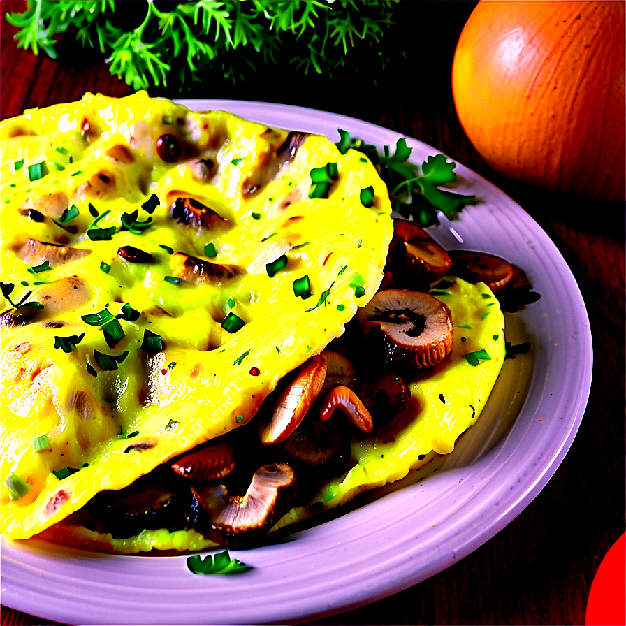 Mushroom Omelette Breakfast Png Inu3 PNG