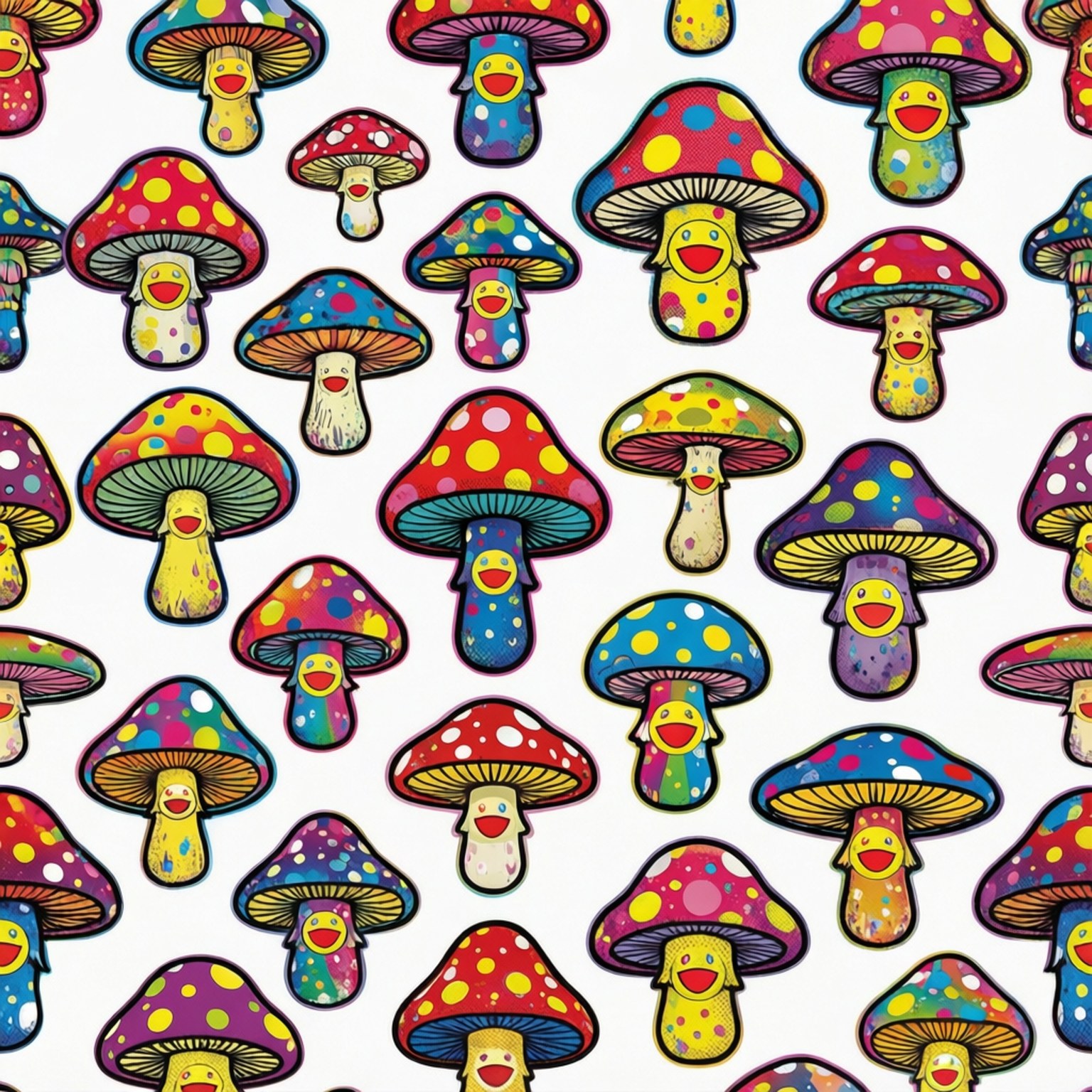Pilzmuster Wallpaper