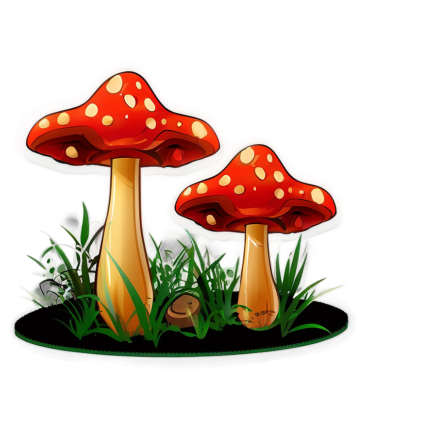 Mushroom Png Cartoon 05032024 PNG