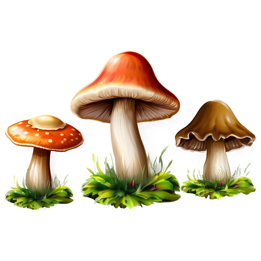 Mushroom Png Pack Wrh7 PNG