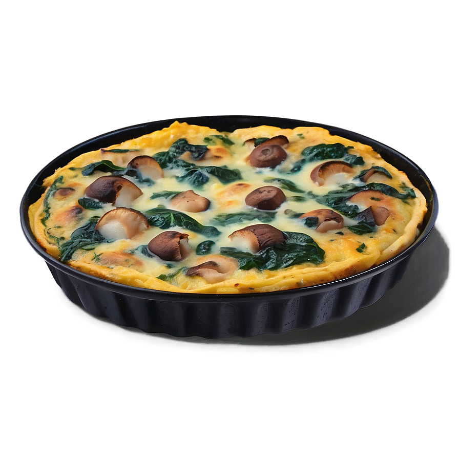 Mushroom Spinach Frittata Png Tgy PNG