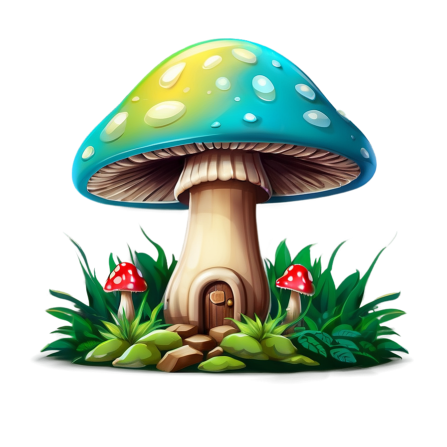 Mushroom World Cartoon Png 06272024 PNG