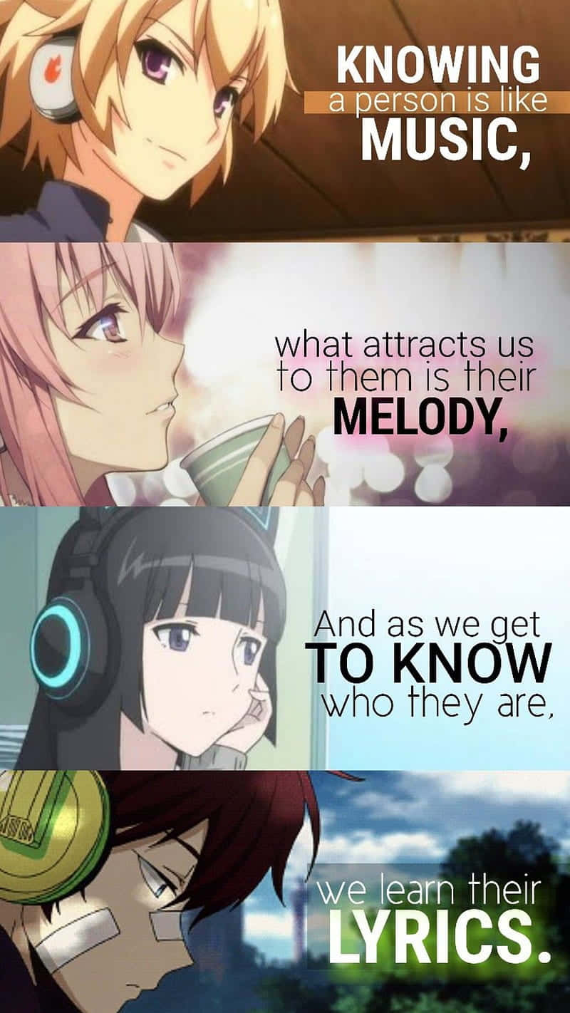 Download Music Anime Quotes Collection Wallpaper 
