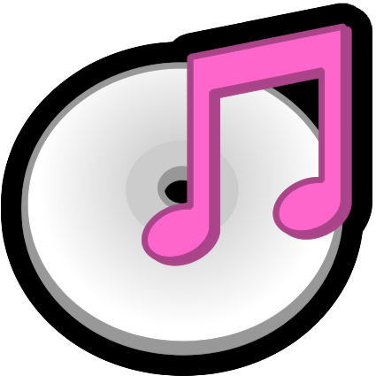 Music Icon_ Vinyl Record With Notes PNG